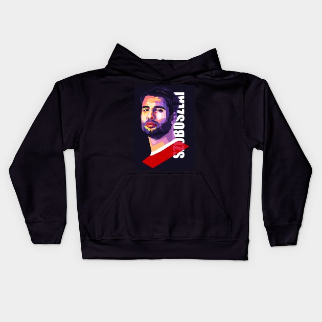 liverpool player szoboszlai Kids Hoodie by Danwpap2